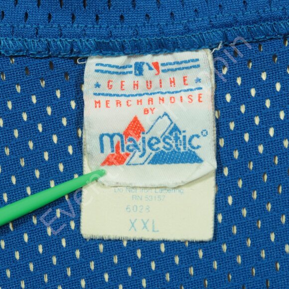 Vintage Majestic Dodgers Pullover Jersey Mens 2XL Blue - Picture 12 of 13